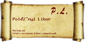 Polányi Libor névjegykártya